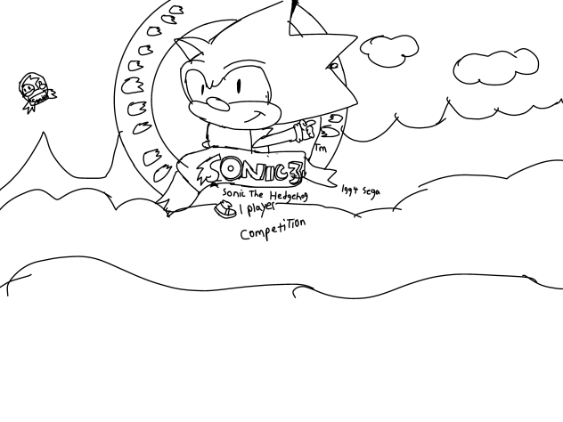Remake of Sonic 3 Title Screen