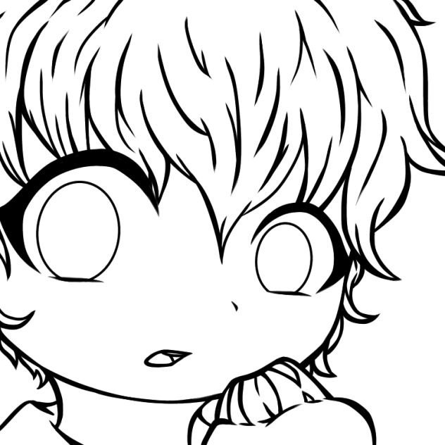 【線画】男の子