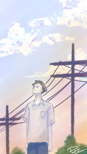 In the sky