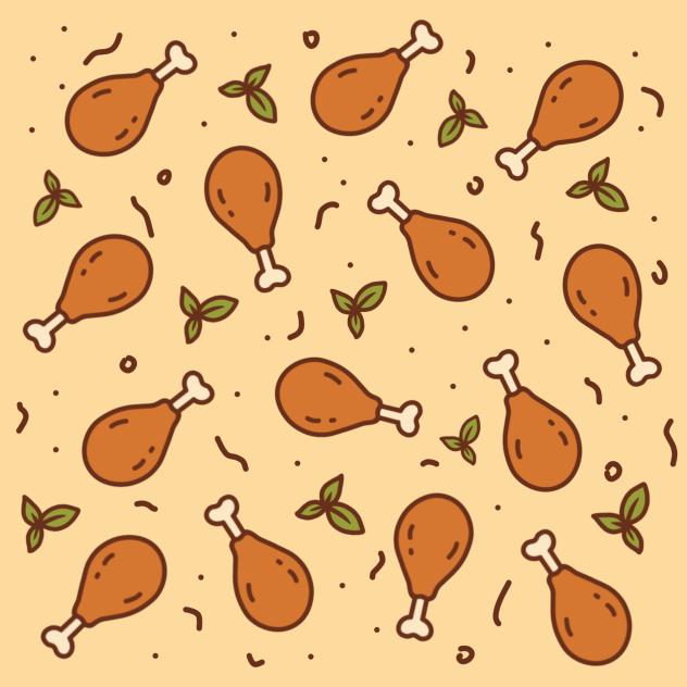 Chicken pattern background