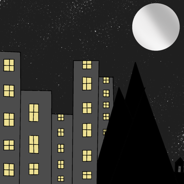 City In The Moonlight