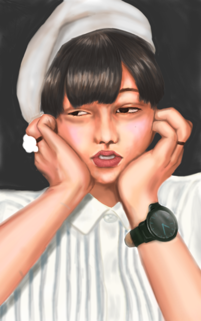 厚塗り