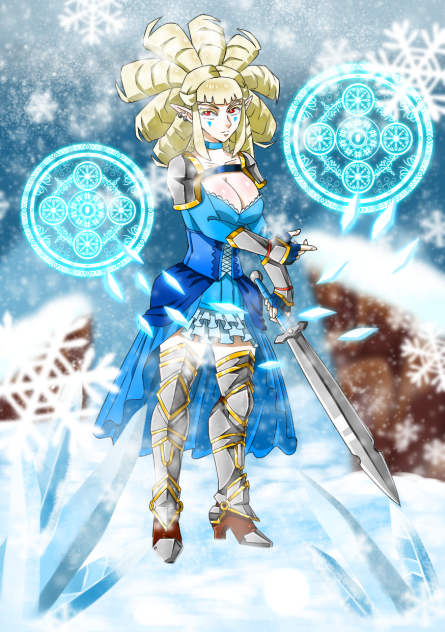 guerrera ( magia de hielo ❄️ )