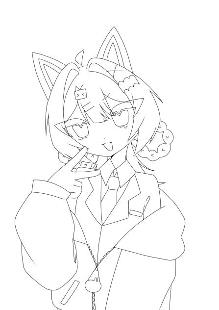 夢玲くん塗り絵