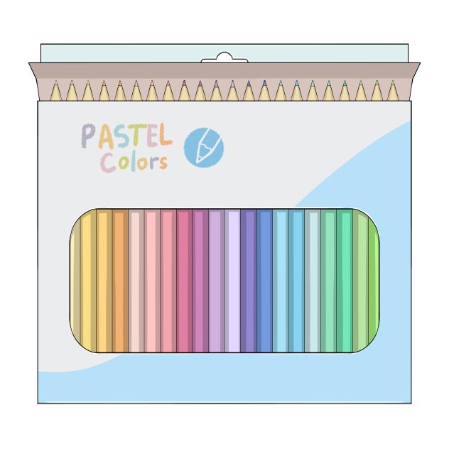 pastel color pencil