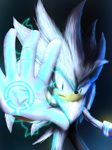 Silver the hedgehog fan art