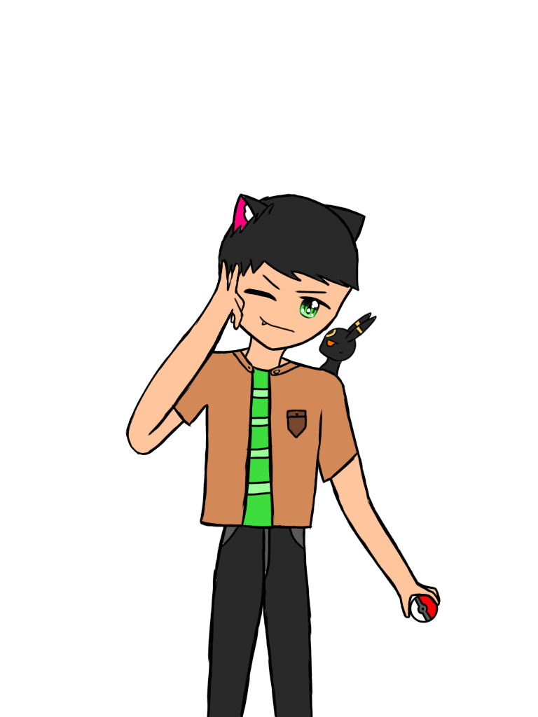 my oc as a pokemon trainer - ibisPaint