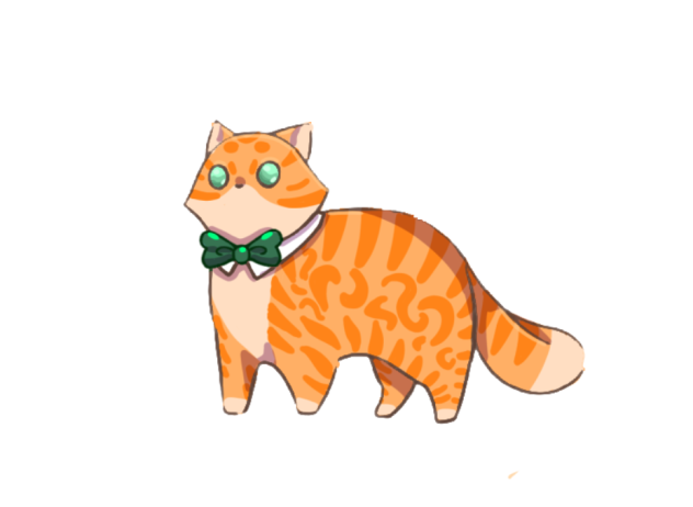 I colored the cat