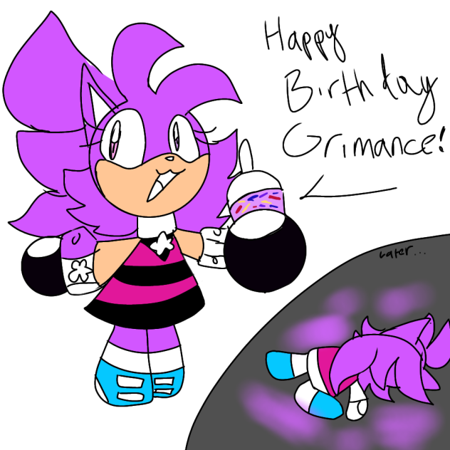 Grimaces birthday shake