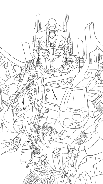 オプティマス線画