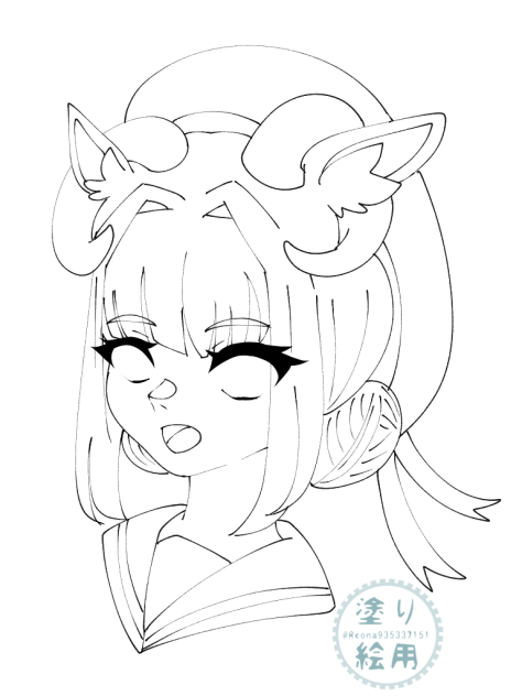 🐐🎗️⚓塗り絵2