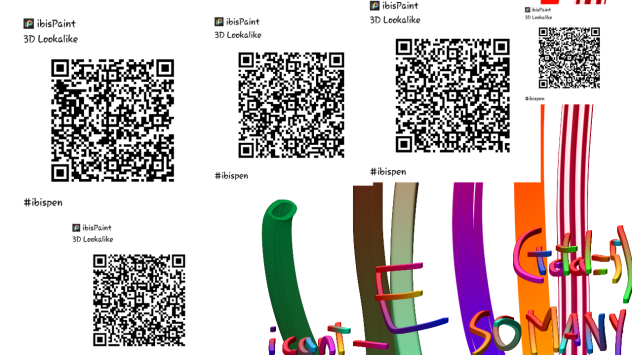 3D Lookalike Pens QR Code
