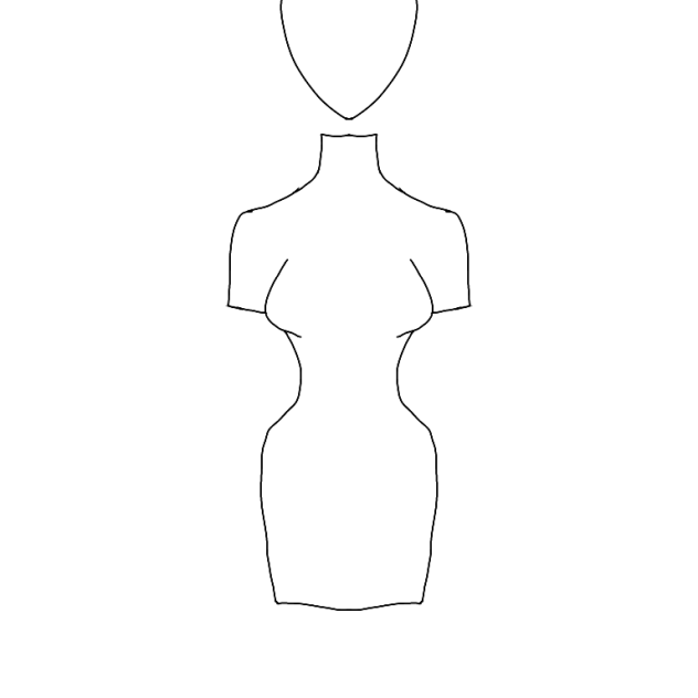 Draw a dress on it