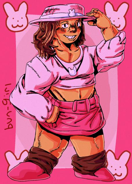 bun girl