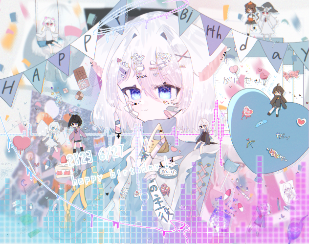 自分happy birthday！