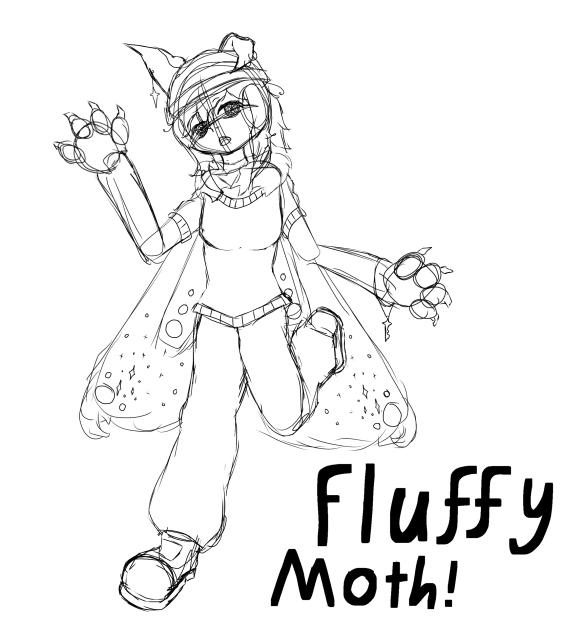 Fluffy Moth! (Sketch)