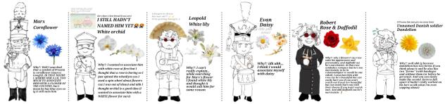 Flowers which I associate my g&b ocs as