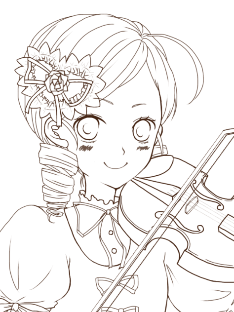 ローゼン線画 金糸雀