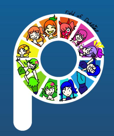 the color wheel of girls (clockwise)