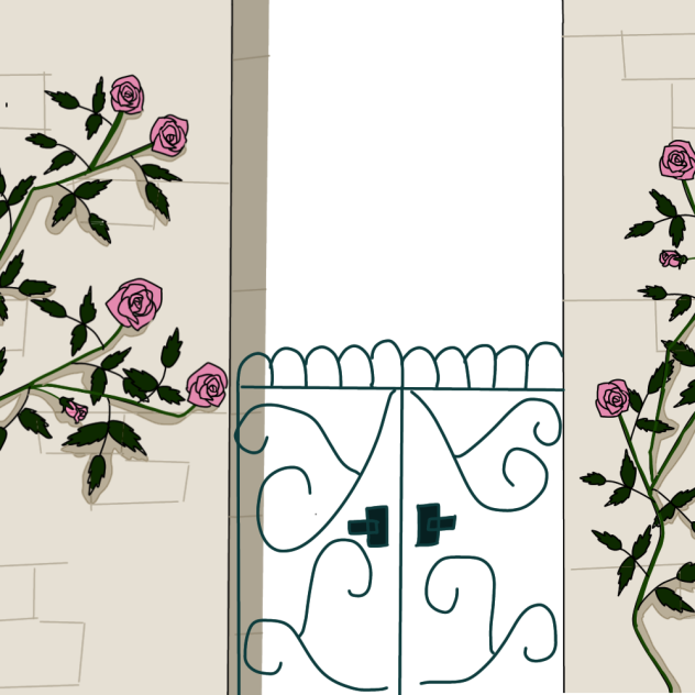 薔薇の壁(使用例)