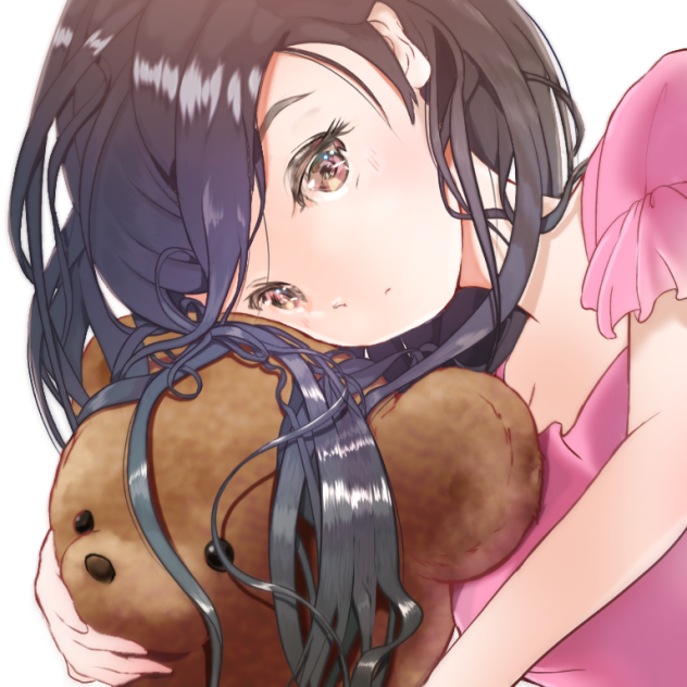 Teddy bear and hair