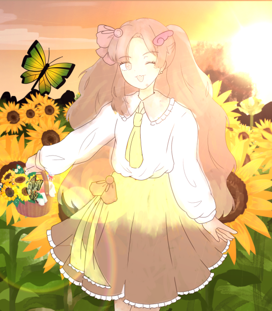 ❀sunflower sunset❀