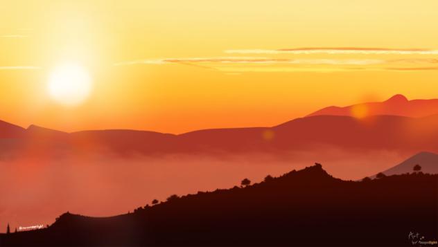 Sunrise in the mountains 🌄