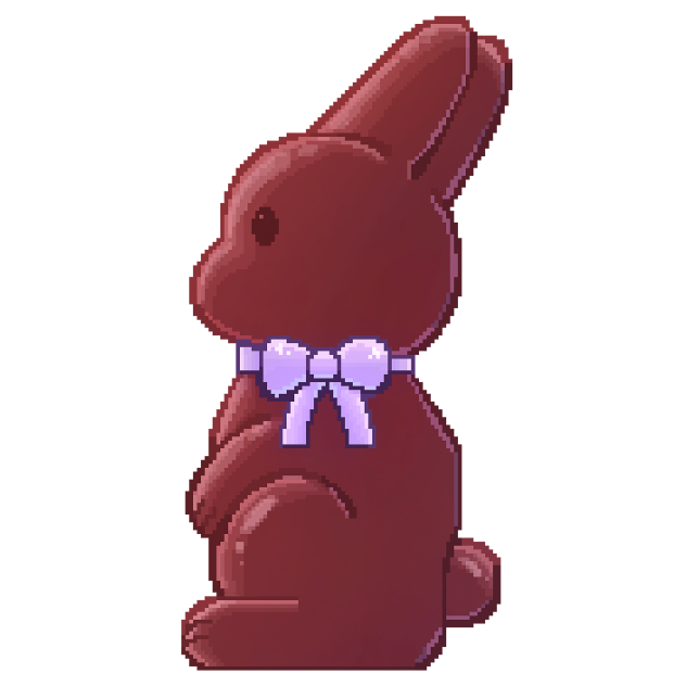 Chocolate bunny (pixel) 02