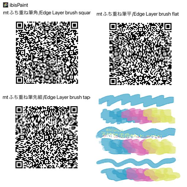 ふち重ね筆　Edge Layer brush