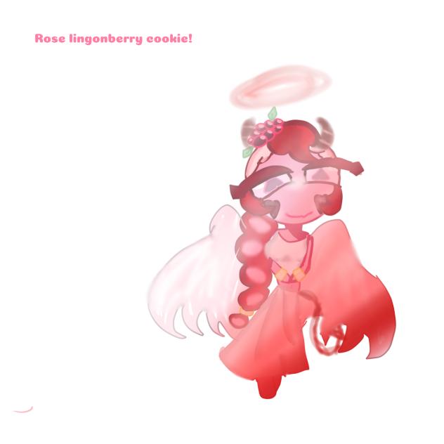 Rose lingonberry cookie