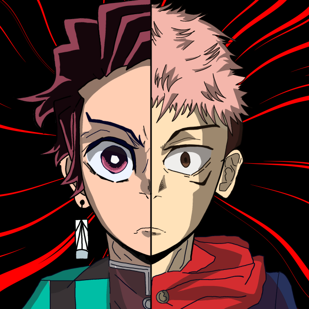 Tanjiro Kamado and Yuji itadori