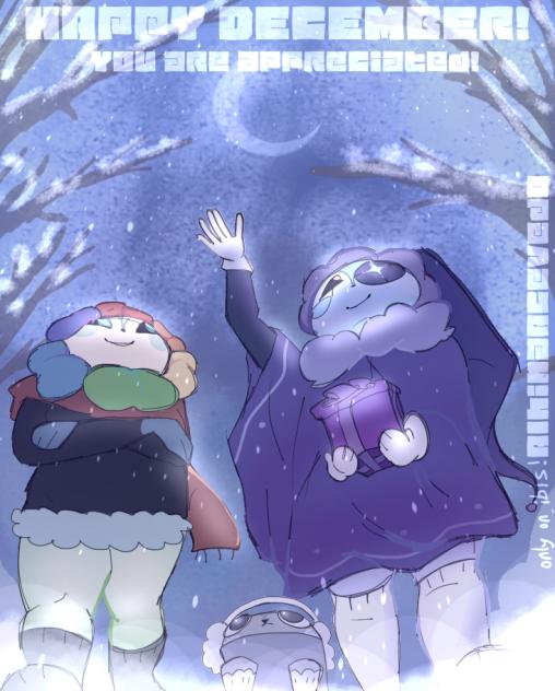 It’s snowing..