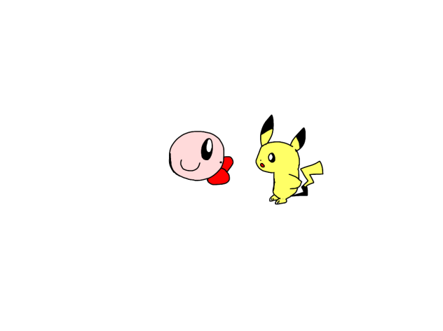 カービィとピカチュウ
