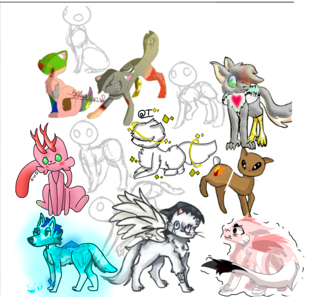 creatures collab. - ibisPaint