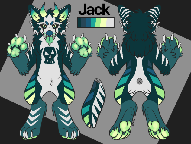 Jack the dragon and wolf hybrid