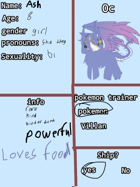 Pokémon sheet
