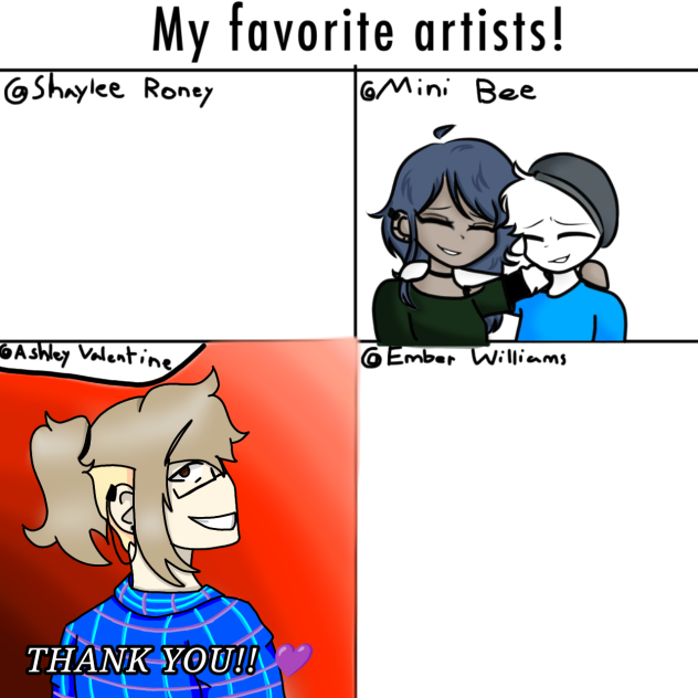 Evelyn Stout's Fav artists!! ❤️❤️❤️✨