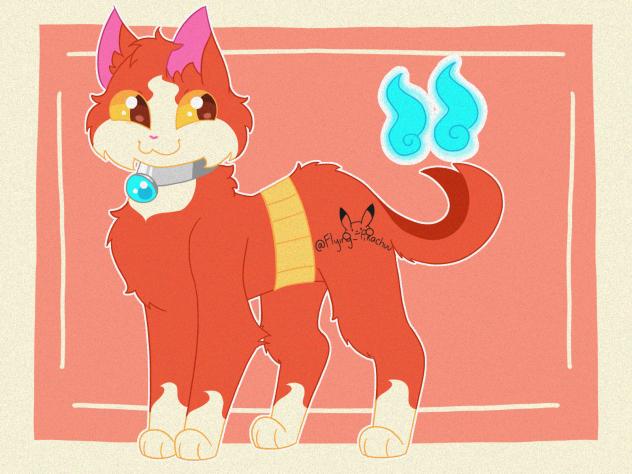 Jibanyan as a real cat
