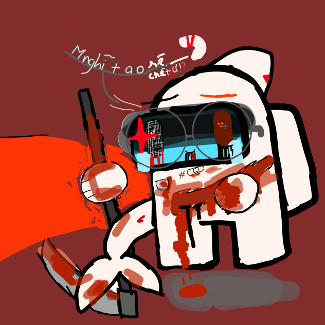 sus horror (look very sad)