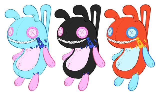 Cute evil bunny backpacks