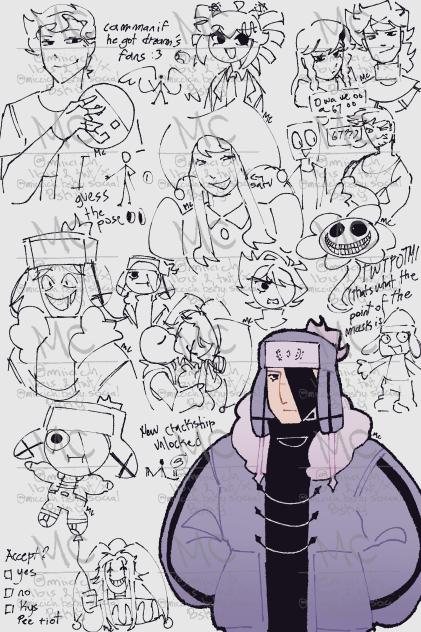 one colored and the rest not colored