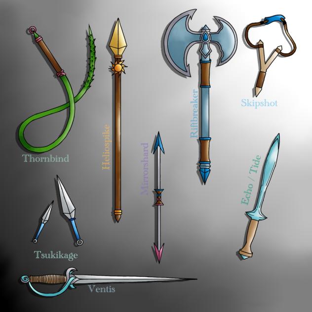 My OCs’ Weapons