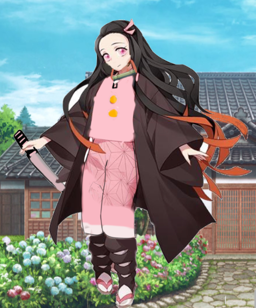 Nezuko as a demon slayer 🗡🗡🗡
