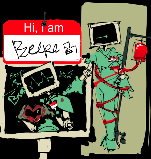 Beepo an weird core Oc