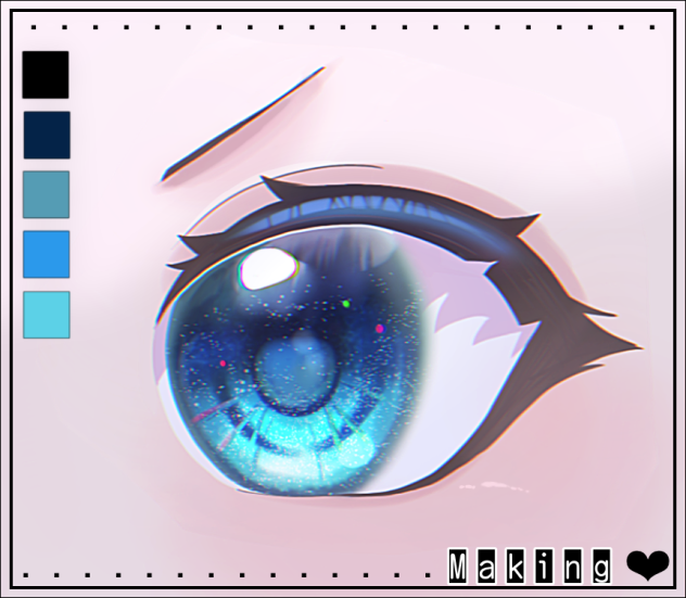 世界一参考にならないメイキング🤍🩵💙