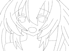 ミク 線画