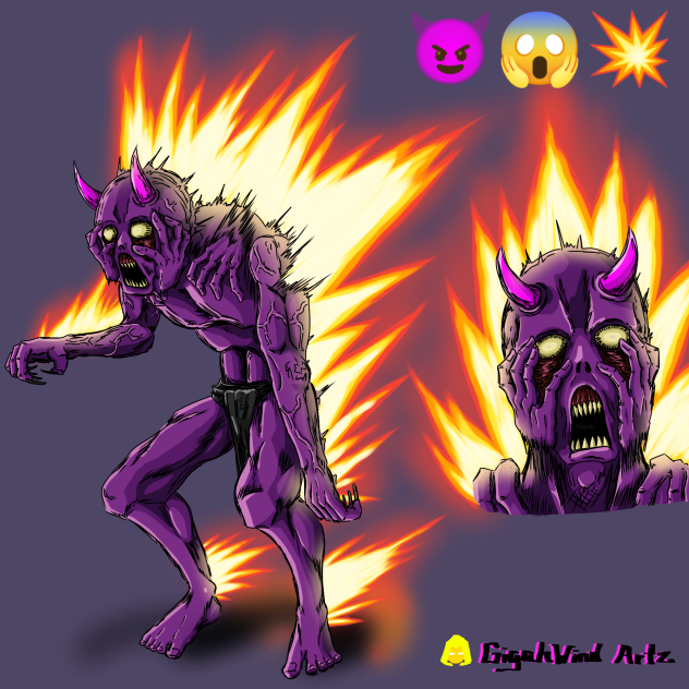 Explosive demon, lore on disc.