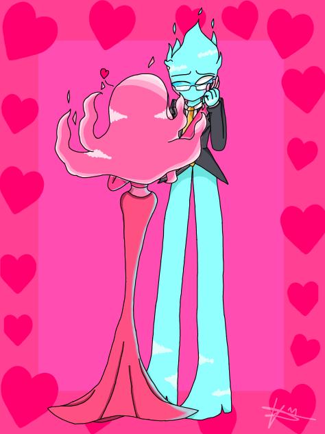 Two love fires