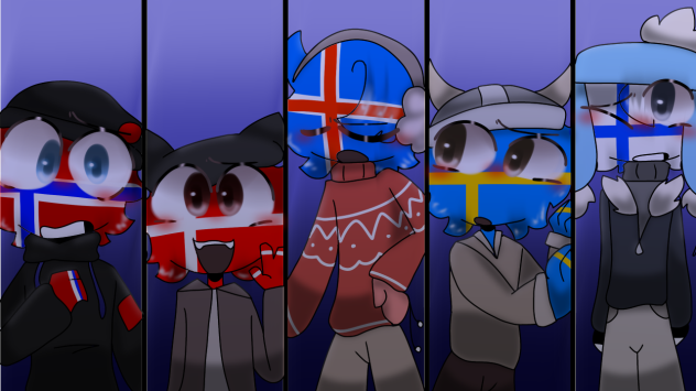 nordic countryhumans