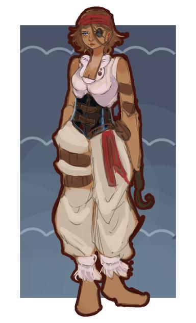 a random pirate character design - ibisPaint